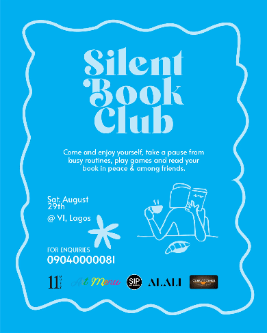 📖 SILENT BOOK CLUB VI: VICTORIA ISLAND LAGOS (AUG EDITION)