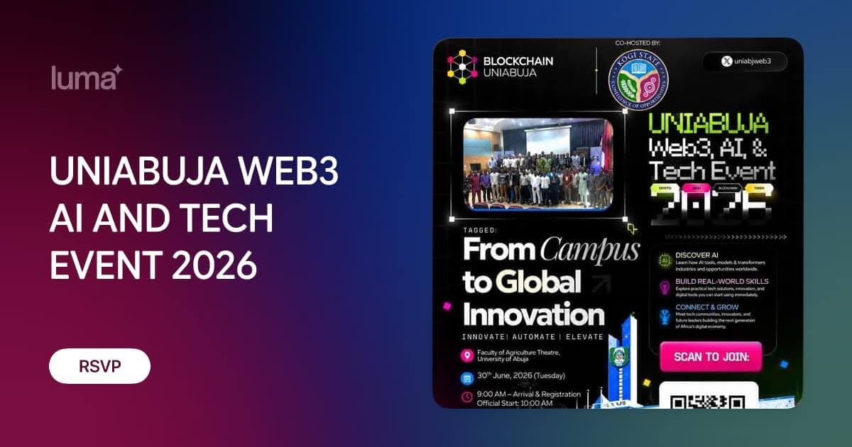 🌐 UNIABUJA WEB3, AI & TECH SUMMIT 2026
