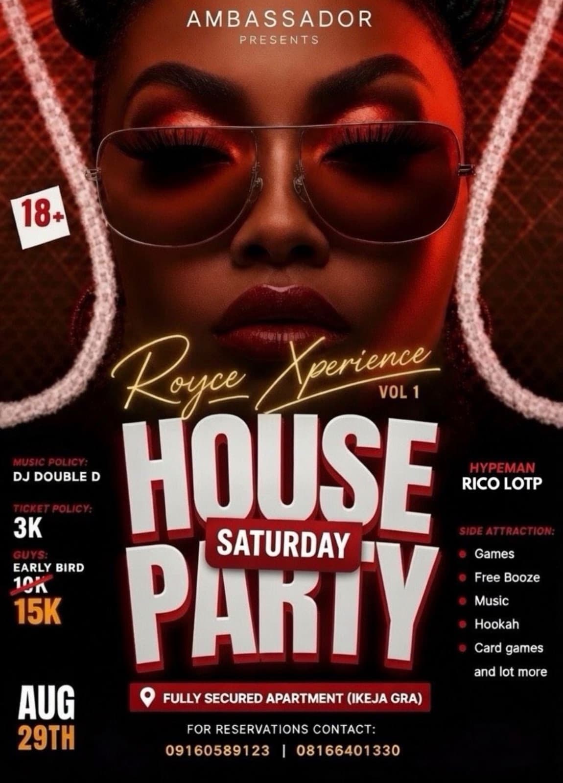 🥂 ROYCE XPERIENCE VOL. 1 — HOUSE PARTY SATURDAY