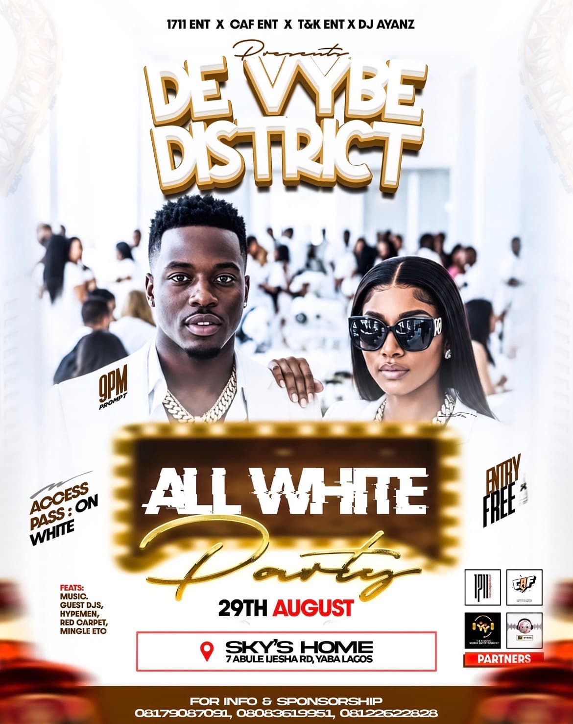 🤍 DE VYBE DISTRICT — ALL WHITE PARTY