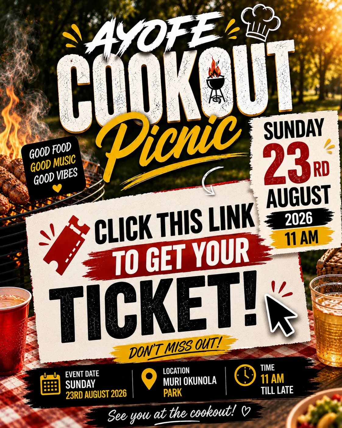 🍖 AYOFE COOKOUT PICNIC