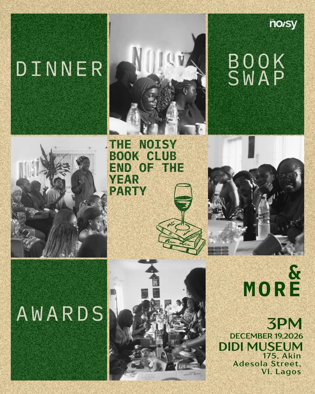 The Noisy Book Club's End Of The Year Party.