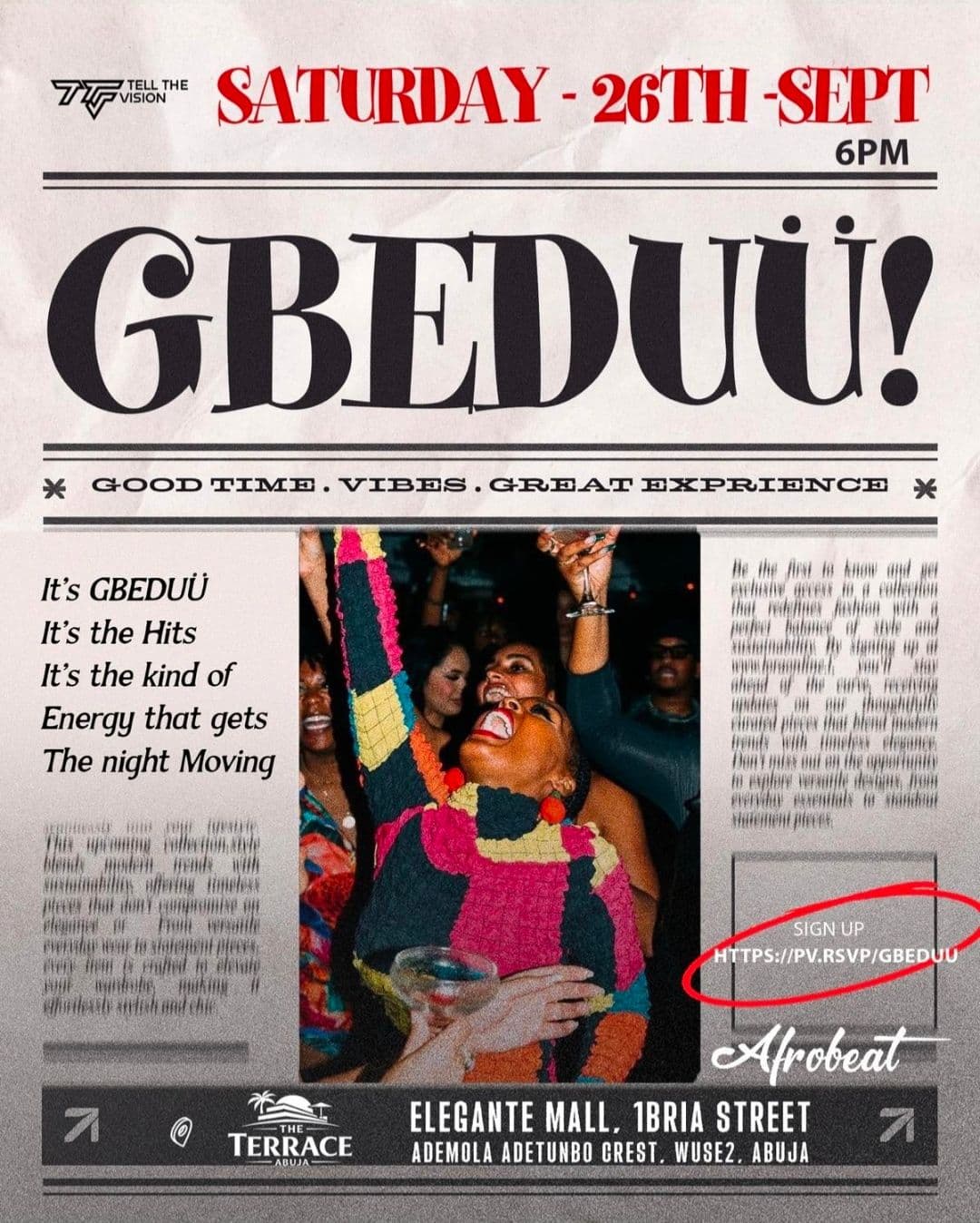 GBEDUÜ! — Afrobeat Night