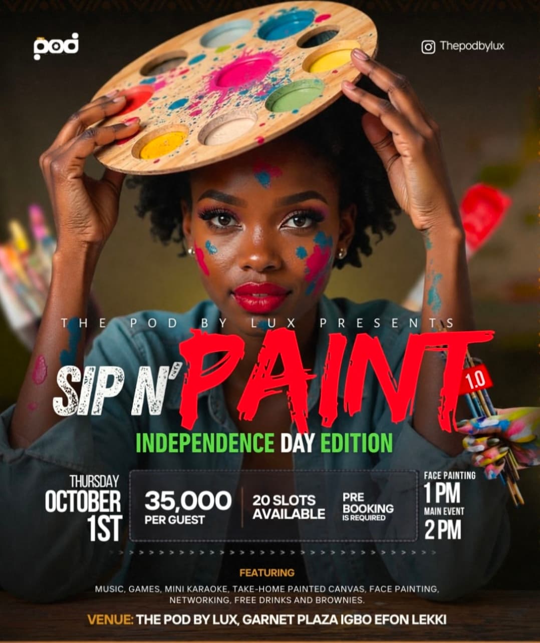 Sip & Paint – Independence Day Edition by The Pod by Lux