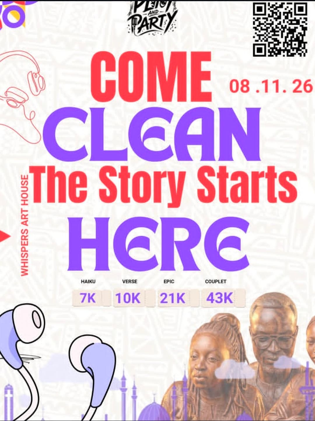 Poetry Play Party (PPP) — “Come Clean: The Story Starts Here”