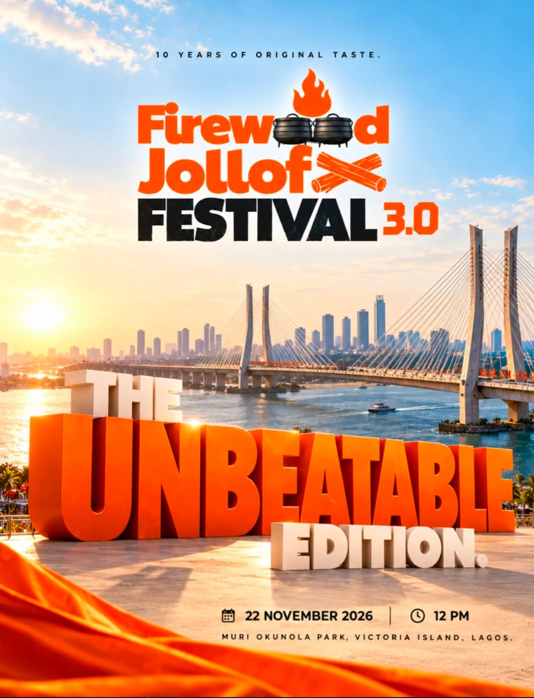 Firewood Jollof Festival 3.0 The Unbeatable Edition 10 Years of Original Taste